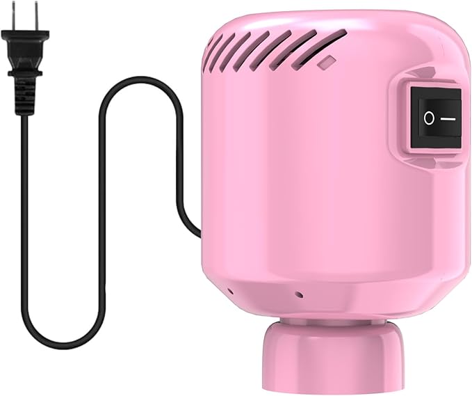 Electric Pump for Vacuum Storage Bags, Portable Vacuum Bag Pump, Electric Vacuum Pump for Storage Bags, Great for Various Vacuum Seal Bags for Clothing,Blankets,Bedding- Pink (No Bags)