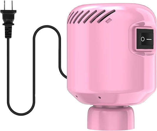 Electric Pump for Vacuum Storage Bags, Portable Vacuum Bag Pump, Electric Vacuum Pump for Storage Bags, Great for Various Vacuum Seal Bags for Clothing,Blankets,Bedding- Pink (No Bags)