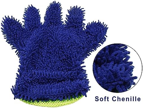 BokWin 2-Pack Car Wash Mitt, Blue