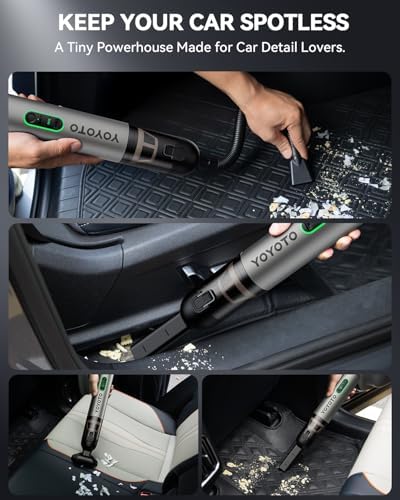 Car Vacuum Rechargeable 21000Pa Powerful Suction Handheld Vacuum Cordless