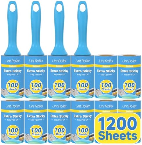 1200 Sheets Extra Sticky Lint Rollers for Pet Hair