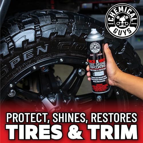 Nice & Wet Aerosol Tire Shine, High Gloss Black Spray, 2 Pk