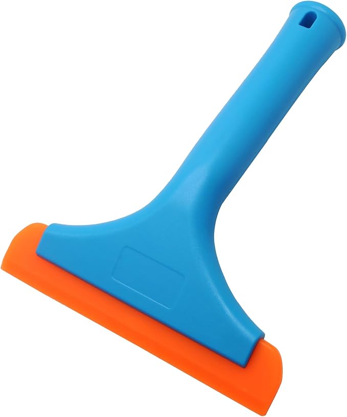 6 Inch Car Window Squeegee, Auto & Shower Squeegee - Blue Handle