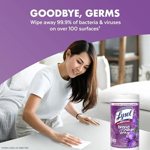 Disinfecting Wipes, Multi-Surface, Lavender + Mango, 80 ct. (4 Pack)