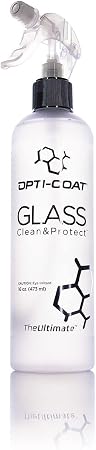 Opti-Coat Opti-Glass Clean & Protect – Clean Glass Surfaces Without Streaking; Polymers Bond to Glass & Continue to Add 