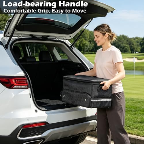 Golf Trunk Organizer, Car Trunk Locker with Separate Ventilated