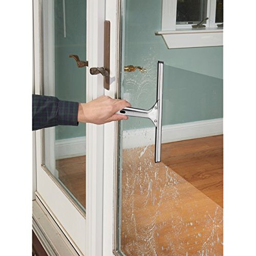 Unger Professional Stainless Steel Heavy-Duty Squeegee,12",Silver,(Pack of 10)