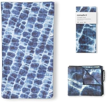Ultralight Towel - Quick Dry & Super Lightweight - Perfect As A Pack Towel to Save On Space - Made with Recycled Materials - Agua Blue - 30x54