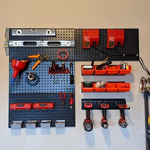 Garage Pegboard Storage Organizer - 48pcs Pegboard Hooks Set