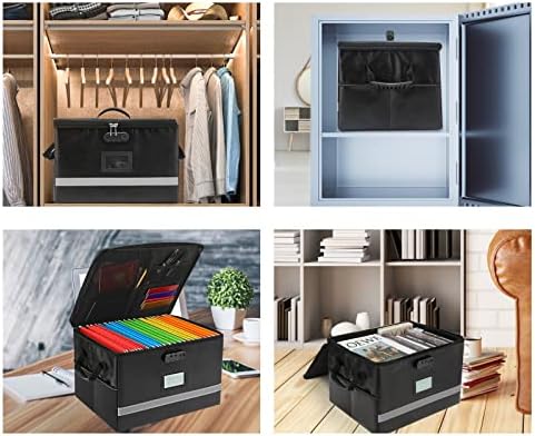 Fireproof File Organizer with Lock, 1 Layer