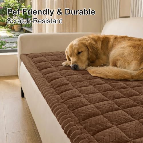 Couch Cover for Dogs, Non Slip Fuzzy Pet Sofa Covers Washable