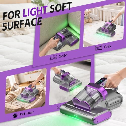 Cordless Mattress Vacuum Cleaner Uv Sanitizing For Couch 18kpa Gift For Mom