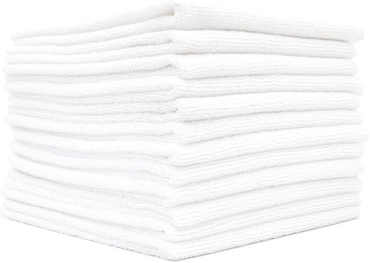 The Rag Company - All-Purpose Microfiber Terry Cleaning Towels - Commercial Grade, Highly Absorbent, Lint-Free, Streak-F
