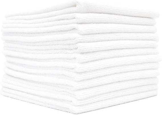 The Rag Company - All-Purpose Microfiber Terry Cleaning Towels - Commercial Grade, Highly Absorbent, Lint-Free, Streak-F