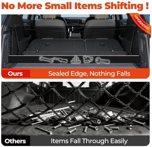 3-Layer Cargo Net for Toyota RAV4 2026-2027, Zoned Storage Trunk Net