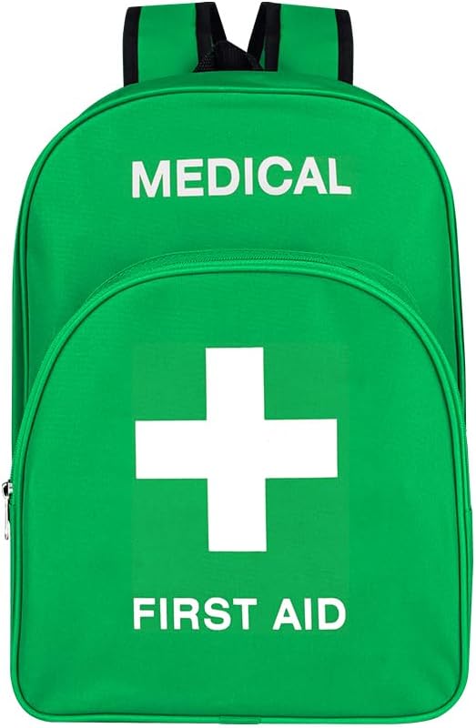 Red First Aid Bags Empty First Aid Backpack Empty Medical Storage Bag for First Aid Kits Pack Emergency Hiking Backpacki