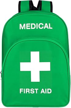 Red First Aid Bags Empty First Aid Backpack Empty Medical Storage Bag for First Aid Kits Pack Emergency Hiking Backpacki