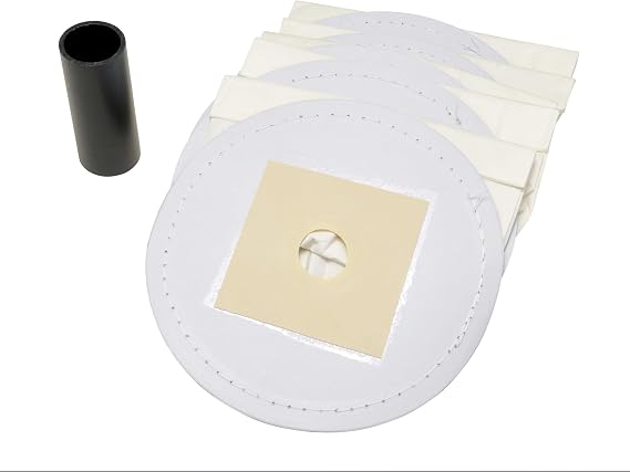 MetroVac DV-5PBA Disposable Bags w/Adaptor Tube - Replacement Bag for DV3, VNB - Long-Lasting, Convenient & Sanitary Vac