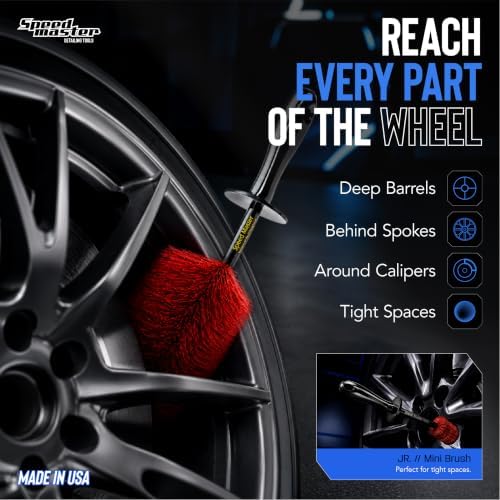 Wheel Brush Set, 18-Inch & 13-Inch Rim Detailing Brushes