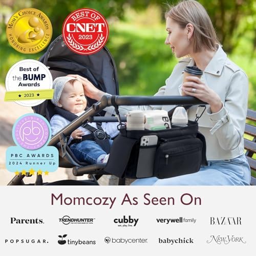 Universal Stroller Organizer with Insulated Cup Holder