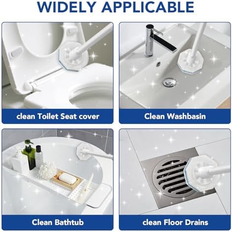 50 Count Toilet Wand Refills for Clorox, 5X Cleaning Power Toilet Bowl Wand Refills - No Falling Apart, Easy and Effective Bathroom Cleaning