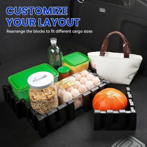 4 PCS Car Trunk Organizer Blocks, Grocery Divider Cargo Containment