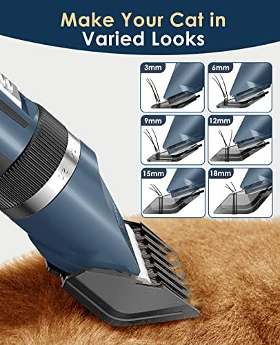 Quiet Cat Clippers for Matted Hair & Long Hair, Cat Shaver