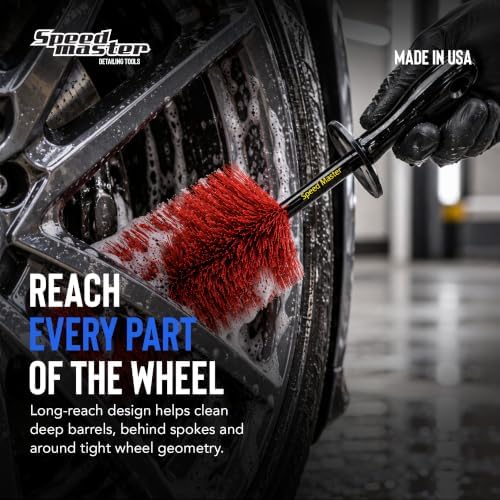 Wheel Brush, 18-Inch Flexible Rim & Barrel Detailing Brush
