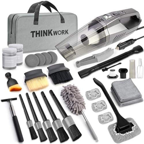 Car Cleaning Kit with High Power Vacuum,31PCS Car Detailing Kit