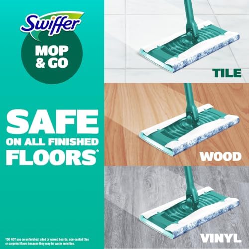 Sweeper 2-in-1 Mops for Floor Cleaning, Dry and Wet Multi Surface Floor Cleaner, Sweeping and Mopping Starter Kit, Includes 1 Mop + 19 Refills, 20 Piece Set