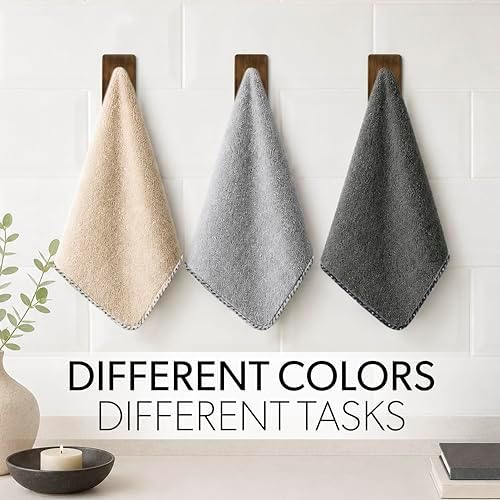 AllSwipe Multi-Purpose Microfiber Towels, 14 x 12, 9 Pack