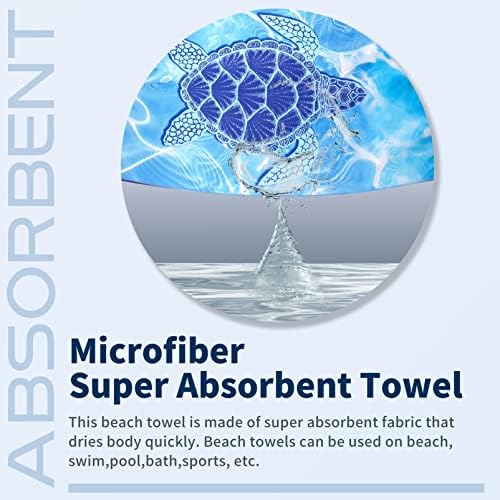 Microfiber Beach Towel Extra Large 71x32 inches 4 Pack Bulk