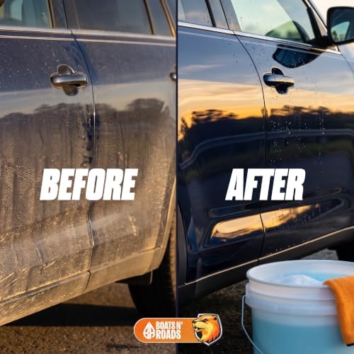 Otter Wash 16 oz Rinseless Car Wash Concentrate, 16 Washes per Bottle | Smart Wash & Shine, Built-In Gloss Enhancer, No Hose or Bucket, Scratch-Free on Paint, Glass, Vinyl & Trim, Made in USA