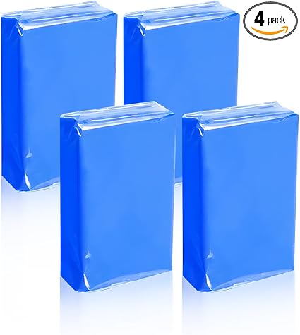 KVAEY 4PCS Car Clay Bars, 100g Premium Grade Magic Clay Bar for Auto Detailing Washing, Damage Free No Scratch Clay Bars
