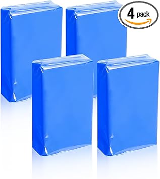 KVAEY 4PCS Car Clay Bars, 100g Premium Grade Magic Clay Bar for Auto Detailing Washing, Damage Free No Scratch Clay Bars