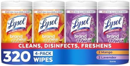 Disinfecting Wipes, Multi-Surface, Lavender + Mango, 80 ct. (4 Pack)
