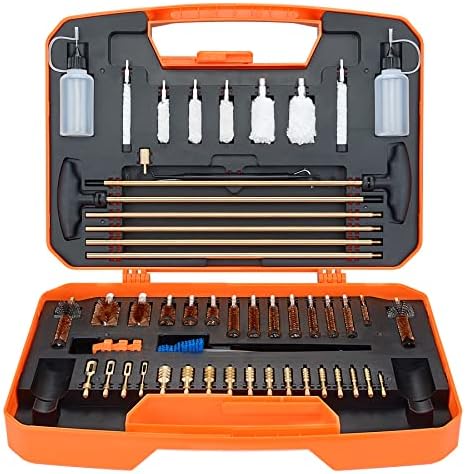 Gun Cleaning Kit Rifle Pistol Shotgun Universal Cleaning Kit for 20GA 12GA.45.40.357/.380/.38/9MM.338.325/8mm.30/7.62MM.270.250.243.22.17 All Calibers