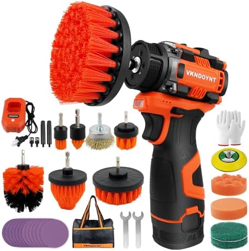 Brushless Cordless Cleaner & Polisher, 3" Mini Buffer & Sander Machine Kit, 2 Variable Speed Small Sander (0-500/0-3000 RPM), 2600mAh Battery, 34 Accessories for Cleaning/Buffing/Sanding/Car Detailing