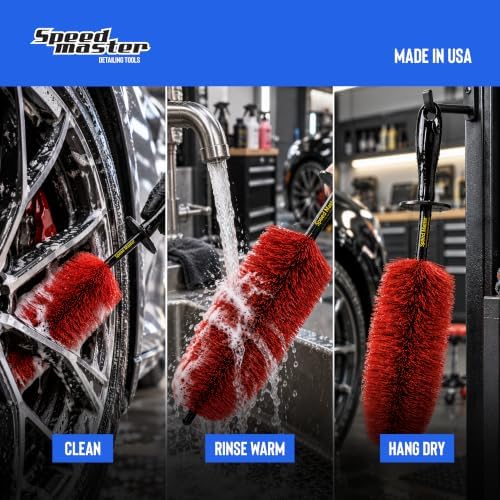 Wheel Brush, 18-Inch Flexible Rim & Barrel Detailing Brush