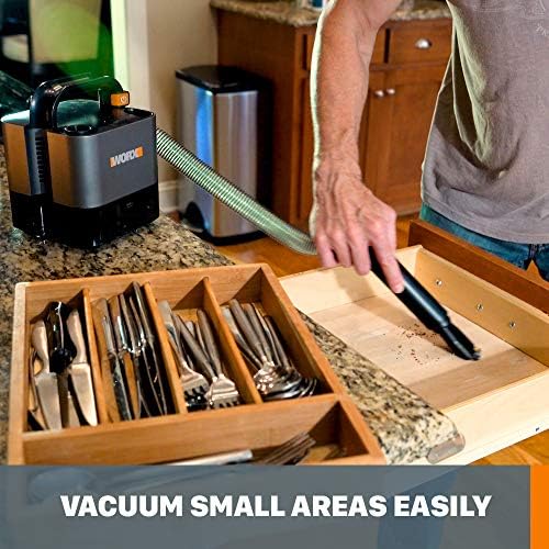 WORX Cordless Cube Vac Compact Vacuum, 20V, WX030L