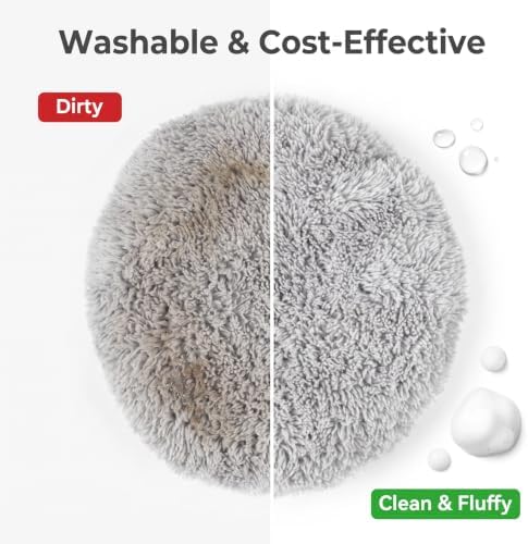 Replacement Pads for Window Cleaning Robot, Compatible with Model W5 W2 X5 X6 X7 X8 HC-09 HC-07 HC-11 HC-18, Washable and Reusable Microfiber Cloth -12pcs/6 Sets