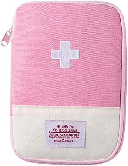 Katutude Empty First Aid Bag Mini First Aid Pouch Potable Emergency Medical Bag Medicine Storage Organizer Travel Size S