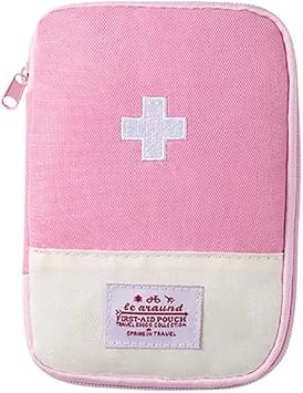 Katutude Empty First Aid Bag Mini First Aid Pouch Potable Emergency Medical Bag Medicine Storage Organizer Travel Size S