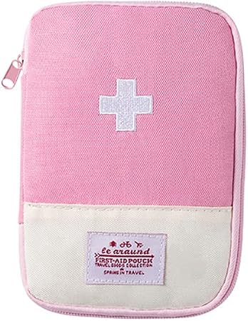 Katutude Empty First Aid Bag Mini First Aid Pouch Potable Emergency Medical Bag Medicine Storage Organizer Travel Size S