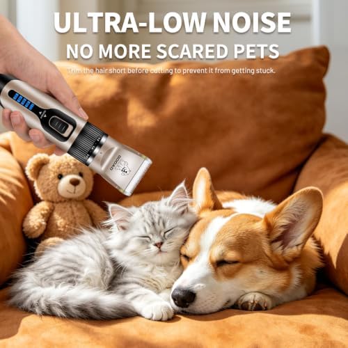 Dog Clippers Grooming Kit and Trimmer for Small and Large Dogs Cats