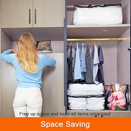 3 Pack Clear Storage Bags for Clothes Blanket Comforter & Bedding