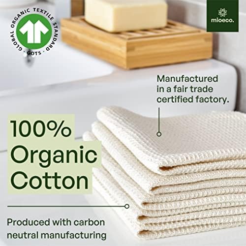 10 Pack Reusable Kitchen Paper Towels, Organic Dish Cloths