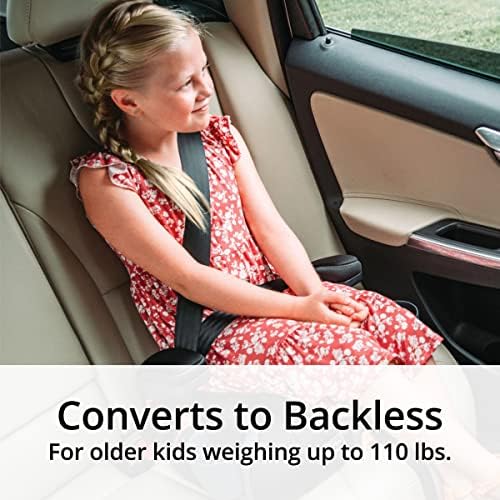KidFit ClearTex Plus 2-in-1 Belt-Positioning Booster Car Seat