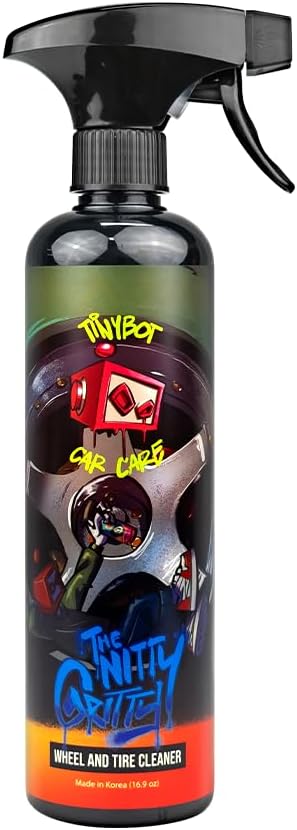 Tinybot Nitty Gritty Wheel and Tire Cleaner- Removes Tire Browning, Oil, Dirt, Grease & Brake Dust -Safe on Chrome, Allo