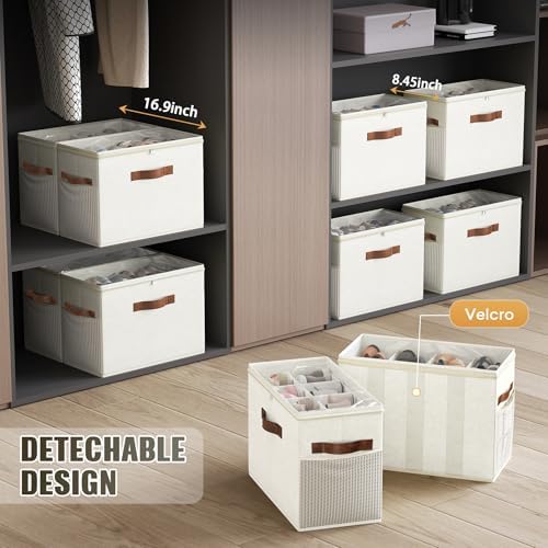 2 Pack Shoe Organizer for Closet, Foldable Shoe Storage with Adjustable